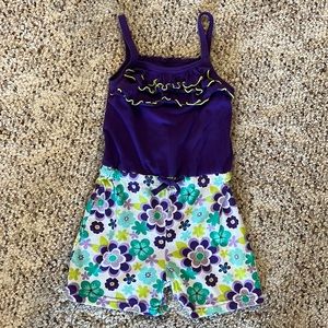 Girls purple romper